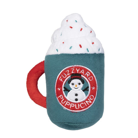 Plush Dog Squeak Toys - Christmas Puppuccino