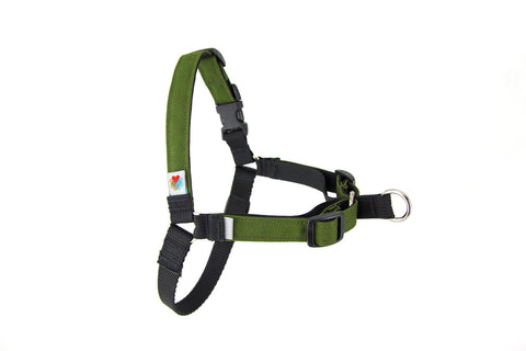 Stop Pulling Front Dog Harness - Olive