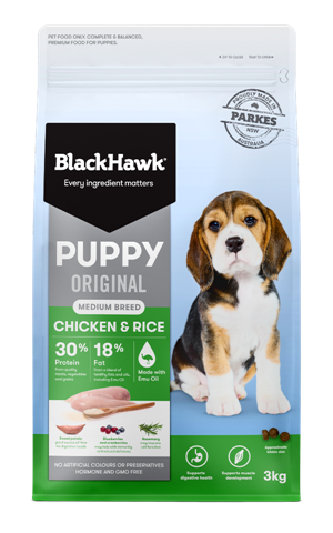 Black Hawk - Puppy - Chicken & Rice 3KG
