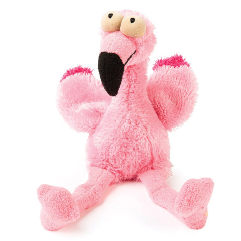Plush Dog Squeak Toys - Flo the Flamingo