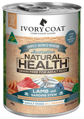 Ivory Coat Wet Dog Food - Lamb & Sardine Stew